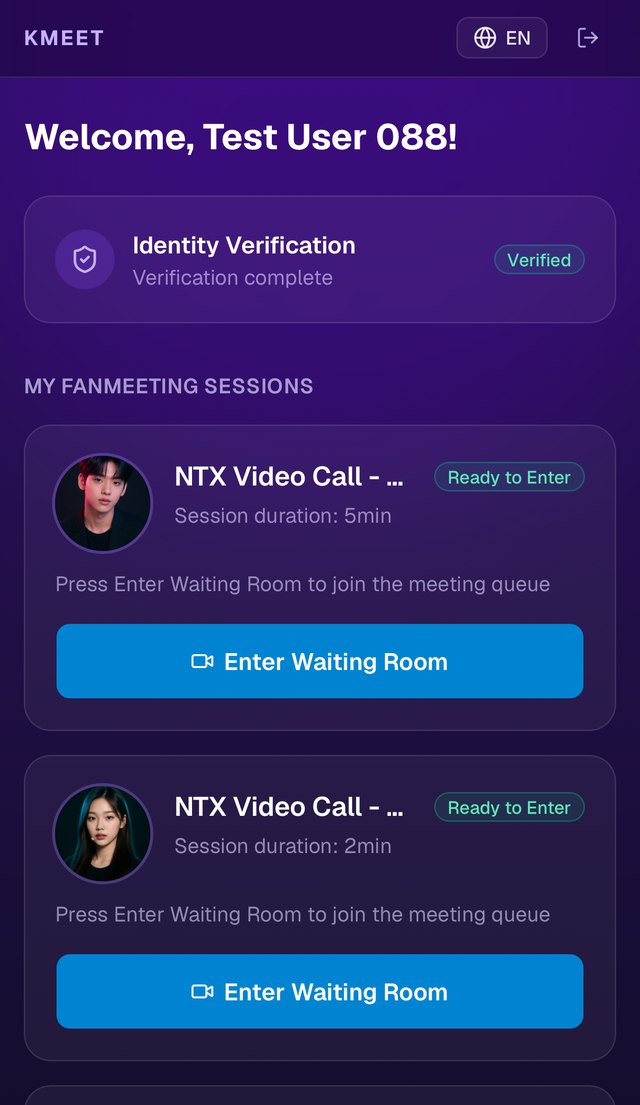 Enter the video call room